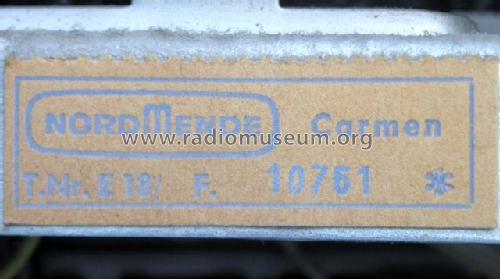Carmen HiFi E18 Ch= 1/618; Nordmende, (ID = 1612135) Radio