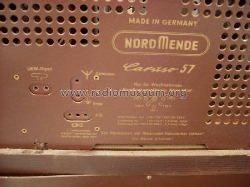 Caruso 57 / 3D; Nordmende, (ID = 686213) Radio