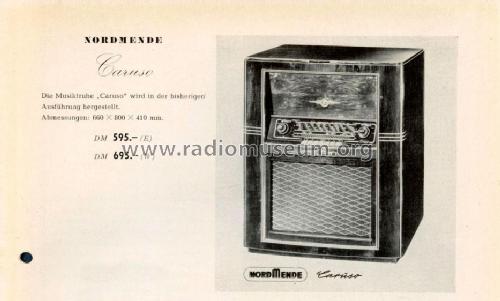 Caruso 55 Ch= 431; Nordmende, (ID = 683183) Radio