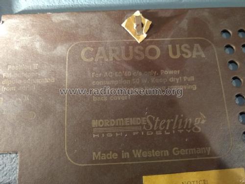 Sterling Caruso USA U758 Ch= 0/614US; Nordmende, (ID = 2628704) Radio