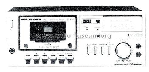 HiFi Cassette Deck CD950 981.133H; Nordmende, (ID = 1414495) R-Player