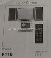 Color Stereosonic 2436 4.574 Ch= F 11; Nordmende, (ID = 1833326) Television