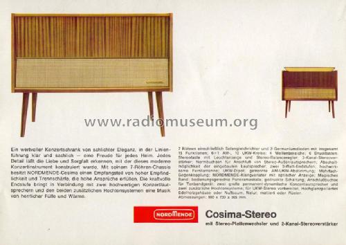 Cosima-Stereo Ch=4/675; Nordmende, (ID = 674795) Radio