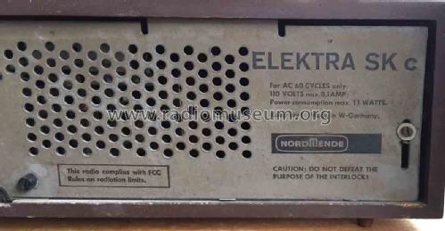 Elektra SK c Ch= 9.125E; Nordmende, (ID = 1838665) Radio