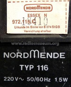 Essex N 2.116C ; Nordmende, (ID = 768174) Radio