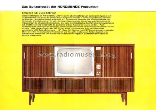 Exquisit de luxe Stereo Ch= L71/LL71 - 866.713.00 + Rfk. Ch= 6/683; Nordmende, (ID = 677960) TV-Radio