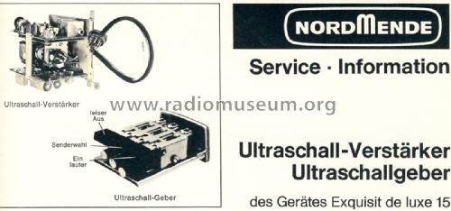 Exquisit de luxe-Stereo Fernseh Ch= L15/LL15 + Radio Ch= 5/683; Nordmende, (ID = 1836644) TV Radio