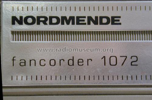 Fancorder 1072 0.112H; Nordmende, (ID = 1360697) Radio