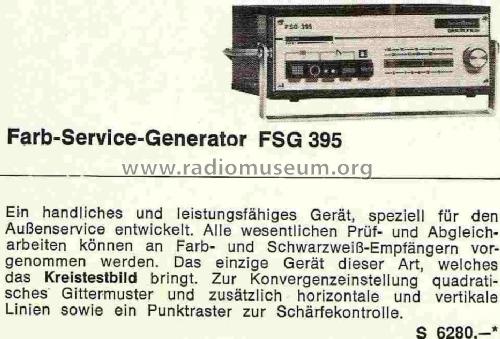 Farb-Signal-Generator FSG395; Nordmende, (ID = 1112602) Ausrüstung