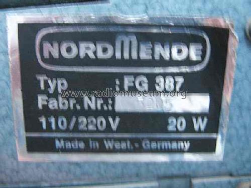 Farb-Generator FG 387; Nordmende, (ID = 1278830) Equipment