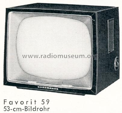 Favorit 59 Ch= St59; Nordmende, (ID = 1592599) Television