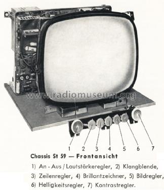 Favorit 59 Ch= St59; Nordmende, (ID = 1592600) Television