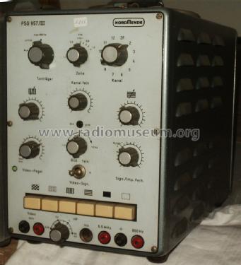 Fernseh Signal Generator FSG957/III ; Nordmende, (ID = 1287864) Ausrüstung