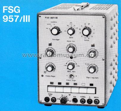 Fernseh Signal Generator FSG957/III ; Nordmende, (ID = 2518701) Ausrüstung