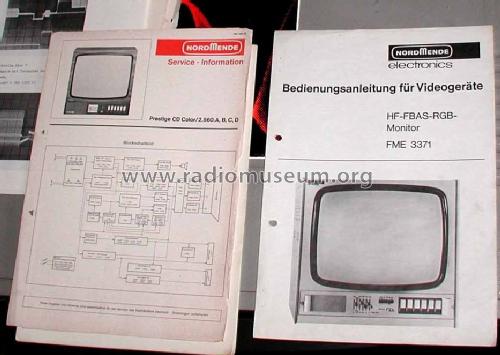 HF-FBAS-RGB-Monitor FME3371; Nordmende, (ID = 1674065) Television