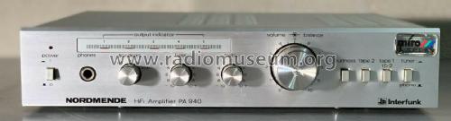 HiFi Amplifier PA940 981.157H; Nordmende, (ID = 2456541) Ampl/Mixer