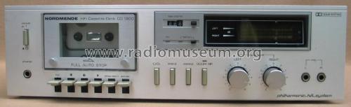 HiFi Cassette Deck Philharmonic CD 1300 981.132H; Nordmende, (ID = 471784) R-Player