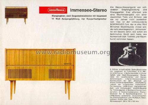 Immensee-Stereo Ch=4/633; Nordmende, (ID = 677632) Radio