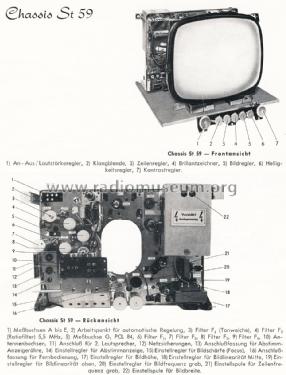 Imperator 59 Ch= St59 + Rfk. Ch= 59/630; Nordmende, (ID = 1833105) TV Radio