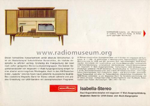 Isabella-Stereo Ch= 5/683; Nordmende, (ID = 677116) Radio