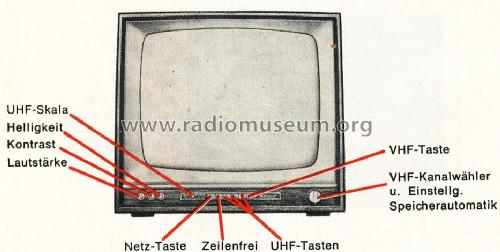 Konsul 14 Ch= StL14 UHF-Tuner Transistoren; Nordmende, (ID = 1830932) Television