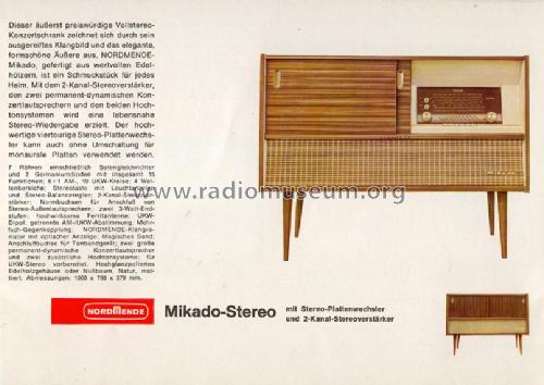 Mikado-Stereo Ch=4/675; Nordmende, (ID = 676638) Radio