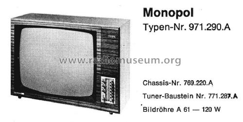 Monopol 971.290.A; Nordmende, (ID = 931242) Television