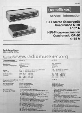 Quadronado Q80 4.167.A; Nordmende, (ID = 2845071) Radio