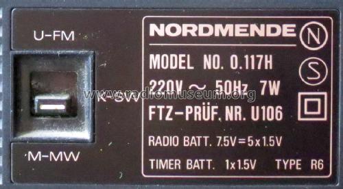 Quartzcorder 2073 0.117H - 980.117H; Nordmende, (ID = 1919375) Radio