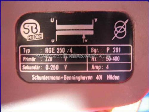 Regel-Trenntransformator RT 397/1 electronics; Nordmende, (ID = 568907) Ausrüstung