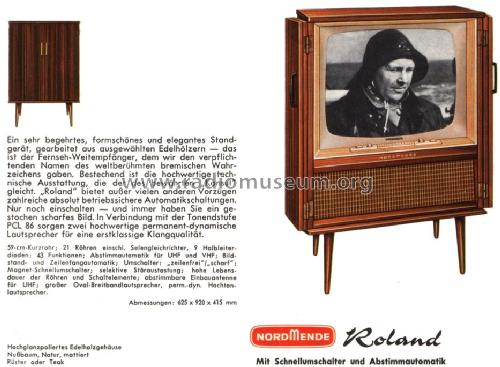 Roland Ch= StL13 - 863.730.00; Nordmende, (ID = 2011994) Television