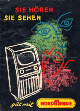 Sie hören, Sie sehen - Programm 1954/55 ; Nordmende, (ID = 2672676) Paper