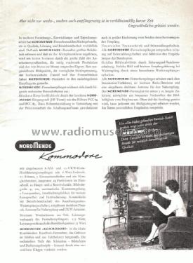 Sie hören, Sie sehen - Programm 1954/55 ; Nordmende, (ID = 2672700) Paper