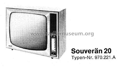 Souverän 20 970.221.A Ch= Uni 17; Nordmende, (ID = 949059) Television