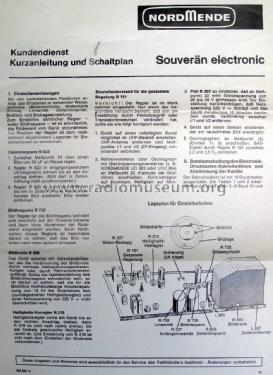 Souverän Electronic Ch= Uni 17 867.710.01; Nordmende, (ID = 1702078) Fernseh-E