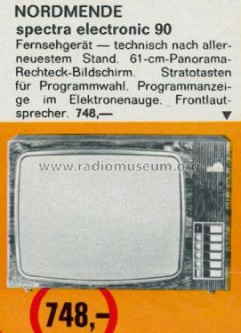 Spectra Electronic 90 971.217A Ch= Uni 19-A; Nordmende, (ID = 1755770) Television