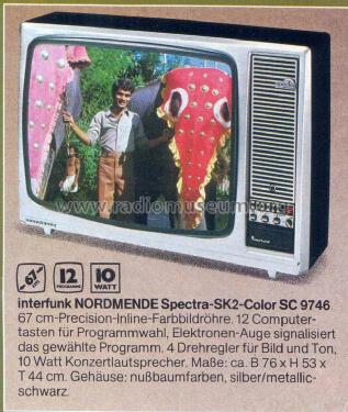 Interfunk Spectra-SK2-Color SC9746; Nordmende, (ID = 1763756) Télévision