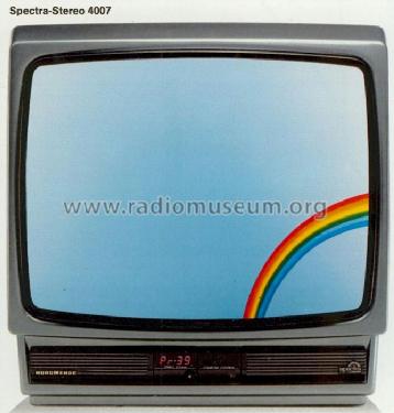 Spectra-Stereo 4007 Ch= F11; Nordmende, (ID = 617201) Television