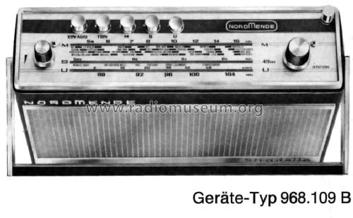 Stradella 49m 968.109B Ch= 8/109B ; Nordmende, (ID = 634776) Radio