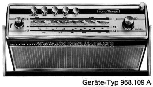 Stradella 968.109A Ch= 8/109A ; Nordmende, (ID = 634768) Radio