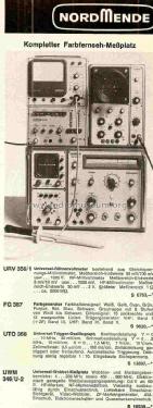 Universal-Trigger-Oszillograph UTO366; Nordmende, (ID = 1112610) Equipment