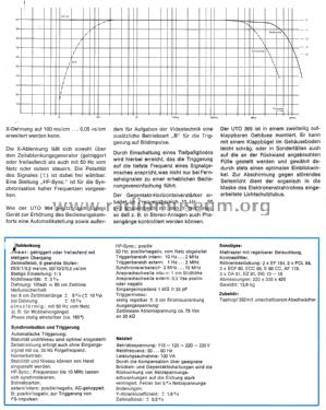 Universal-Trigger-Oszillograph UTO366; Nordmende, (ID = 2519940) Equipment