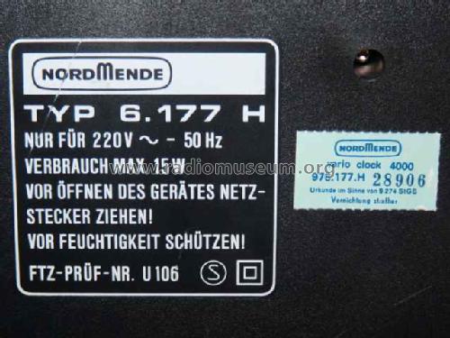 Vario Clock 4000 6.177H; Nordmende, (ID = 2056716) Radio