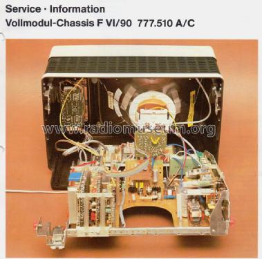 Vollmodul-Chassis F VI/90 777.510 A/C; Nordmende, (ID = 1653568) Television