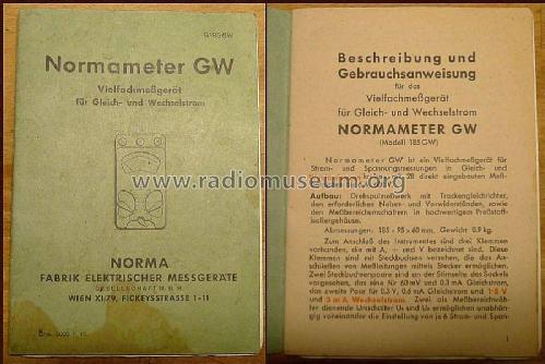 Normameter GW ; NORMA Messtechnik (ID = 1494849) Equipment