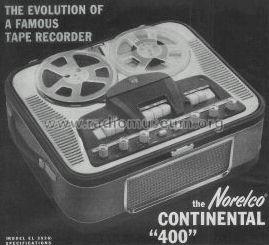 Norelco Continental 400 EL-3536; Norelco, North (ID = 494162) R-Player