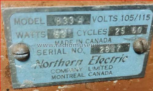 833 ; Northern Electric Co (ID = 2676013) Radio