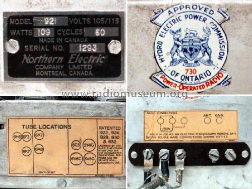 Bombay 921 ; Northern Electric Co (ID = 1789363) Radio