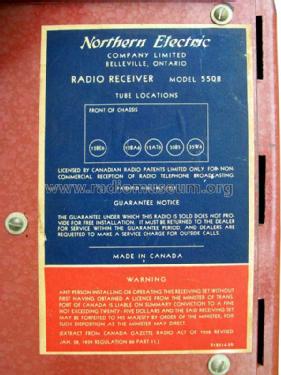5508 ; Northern Electric Co (ID = 800785) Radio