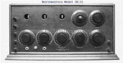 Regenerative Receiver SR-21; Northwestern Radio (ID = 961592) Radio